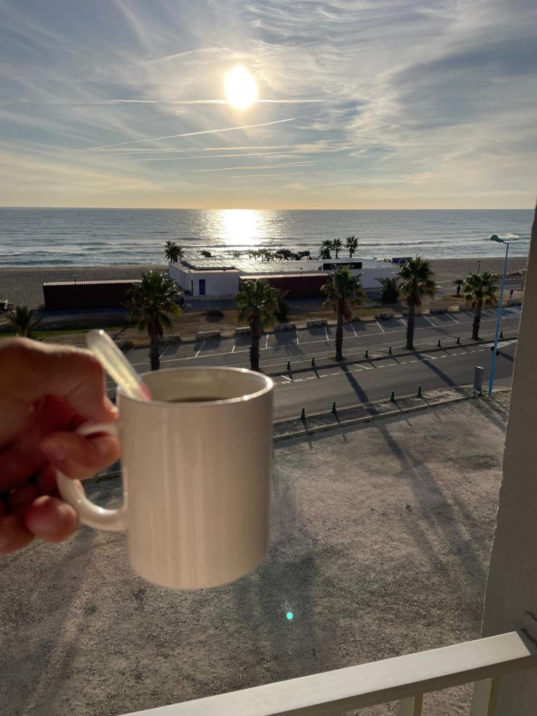 Vue plage du balcon